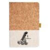 Cork And Heathered Fabric Hardcover Journal 5.5" X 8.25" Thumbnail