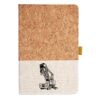 Cork And Heathered Fabric Hardcover Journal 5.5" X 8.25" Thumbnail