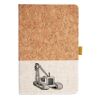 Cork And Heathered Fabric Hardcover Journal 5.5" X 8.25" Thumbnail