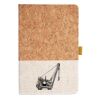 Cork And Heathered Fabric Hardcover Journal 5.5" X 8.25" Thumbnail