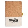 Cork And Heathered Fabric Hardcover Journal 5.5" X 8.25" Thumbnail