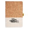 Cork And Heathered Fabric Hardcover Journal 5.5" X 8.25" Thumbnail