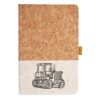 Cork And Heathered Fabric Hardcover Journal 5.5" X 8.25" Thumbnail