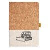 Cork And Heathered Fabric Hardcover Journal 5.5" X 8.25" Thumbnail