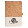 Cork And Heathered Fabric Hardcover Journal 5.5" X 8.25" Thumbnail