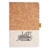 Cork And Heathered Fabric Hardcover Journal 5.5" X 8.25" Thumbnail
