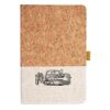 Cork And Heathered Fabric Hardcover Journal 5.5" X 8.25" Thumbnail