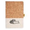 Cork And Heathered Fabric Hardcover Journal 5.5" X 8.25" Thumbnail