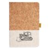Cork And Heathered Fabric Hardcover Journal 5.5" X 8.25" Thumbnail