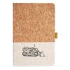 Cork And Heathered Fabric Hardcover Journal 5.5" X 8.25" Thumbnail