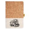 Cork And Heathered Fabric Hardcover Journal 5.5" X 8.25" Thumbnail