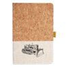 Cork And Heathered Fabric Hardcover Journal 5.5" X 8.25" Thumbnail