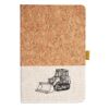 Cork And Heathered Fabric Hardcover Journal 5.5" X 8.25" Thumbnail