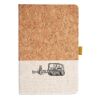 Cork And Heathered Fabric Hardcover Journal 5.5" X 8.25" Thumbnail