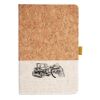 Cork And Heathered Fabric Hardcover Journal 5.5" X 8.25" Thumbnail
