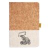Cork And Heathered Fabric Hardcover Journal 5.5" X 8.25" Thumbnail