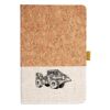 Cork And Heathered Fabric Hardcover Journal 5.5" X 8.25" Thumbnail