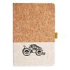 Cork And Heathered Fabric Hardcover Journal 5.5" X 8.25" Thumbnail