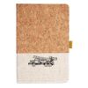 Cork And Heathered Fabric Hardcover Journal 5.5" X 8.25" Thumbnail