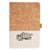 Cork And Heathered Fabric Hardcover Journal 5.5" X 8.25" Thumbnail