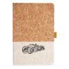Cork And Heathered Fabric Hardcover Journal 5.5" X 8.25" Thumbnail