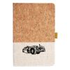 Cork And Heathered Fabric Hardcover Journal 5.5" X 8.25" Thumbnail