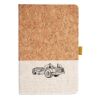 Cork And Heathered Fabric Hardcover Journal 5.5" X 8.25" Thumbnail
