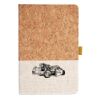 Cork And Heathered Fabric Hardcover Journal 5.5" X 8.25" Thumbnail