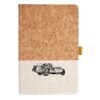 Cork And Heathered Fabric Hardcover Journal 5.5" X 8.25" Thumbnail