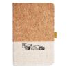 Cork And Heathered Fabric Hardcover Journal 5.5" X 8.25" Thumbnail