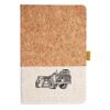 Cork And Heathered Fabric Hardcover Journal 5.5" X 8.25" Thumbnail