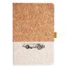 Cork And Heathered Fabric Hardcover Journal 5.5" X 8.25" Thumbnail