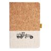 Cork And Heathered Fabric Hardcover Journal 5.5" X 8.25" Thumbnail