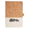Cork And Heathered Fabric Hardcover Journal 5.5" X 8.25" Thumbnail
