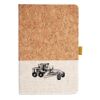 Cork And Heathered Fabric Hardcover Journal 5.5" X 8.25" Thumbnail