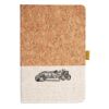 Cork And Heathered Fabric Hardcover Journal 5.5" X 8.25" Thumbnail