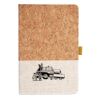 Cork And Heathered Fabric Hardcover Journal 5.5" X 8.25" Thumbnail