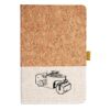Cork And Heathered Fabric Hardcover Journal 5.5" X 8.25" Thumbnail