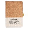 Cork And Heathered Fabric Hardcover Journal 5.5" X 8.25" Thumbnail
