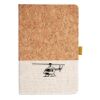Cork And Heathered Fabric Hardcover Journal 5.5" X 8.25" Thumbnail