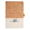 Cork And Heathered Fabric Hardcover Journal 5.5" X 8.25" Thumbnail