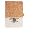 Cork And Heathered Fabric Hardcover Journal 5.5" X 8.25" Thumbnail