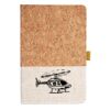 Cork And Heathered Fabric Hardcover Journal 5.5" X 8.25" Thumbnail