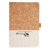 Cork And Heathered Fabric Hardcover Journal 5.5" X 8.25" Thumbnail
