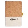 Cork And Heathered Fabric Hardcover Journal 5.5" X 8.25" Thumbnail