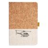 Cork And Heathered Fabric Hardcover Journal 5.5" X 8.25" Thumbnail