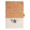 Cork And Heathered Fabric Hardcover Journal 5.5" X 8.25" Thumbnail