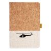 Cork And Heathered Fabric Hardcover Journal 5.5" X 8.25" Thumbnail