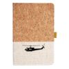 Cork And Heathered Fabric Hardcover Journal 5.5" X 8.25" Thumbnail