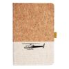 Cork And Heathered Fabric Hardcover Journal 5.5" X 8.25" Thumbnail